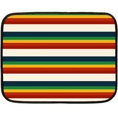 Rainbow Stripes Fleece Blanket (mini) by tmsartbazaar