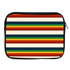 Rainbow Stripes Apple Ipad 2/3/4 Zipper Cases by tmsartbazaar