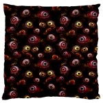 Zombie Eyes Pattern Large Flano Cushion Case (One Side) Front