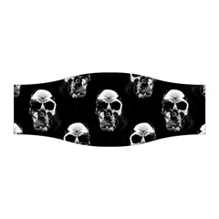Black And White Skulls Stretchable Headband by SpinnyChairDesigns