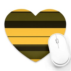 Vintage Yellow Heart Mousepads by tmsartbazaar