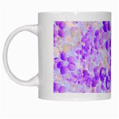 Purple Spring Flowers White Mugs by DinkovaArt