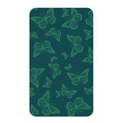 Midnight Green Butterflies Pattern Memory Card Reader (rectangular) by SpinnyChairDesigns