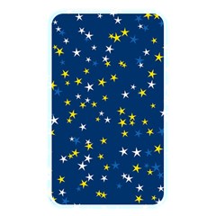 White Yellow Stars On Blue Color Memory Card Reader (rectangular) by SpinnyChairDesigns