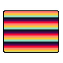 Contrast Rainbow Stripes Fleece Blanket (small) by tmsartbazaar