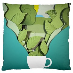 Illustrations Drink Large Cushion Case (two Sides) by HermanTelo