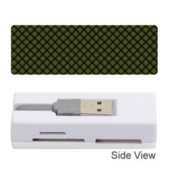 Army Green And Black Plaid Memory Card Reader (stick) by SpinnyChairDesigns