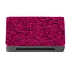 Fuschia Pink Texture Memory Card Reader With Cf by SpinnyChairDesigns
