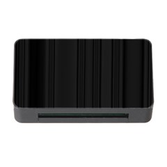 Pitch Black Color Stripes Memory Card Reader With Cf by SpinnyChairDesigns