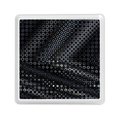 Black Abstract Pattern Memory Card Reader (square) by SpinnyChairDesigns