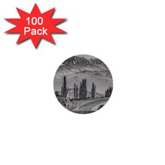 Deserted Landscape Highway, San Juan Province, Argentina 1  Mini Buttons (100 Pack)  by dflcprintsclothing