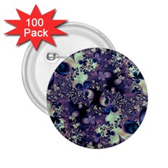 Abstract Floral Art Print 2 25  Buttons (100 Pack)  by SpinnyChairDesigns