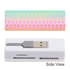 Boho Retro Pastel Floral Pattern Memory Card Reader (stick) by SpinnyChairDesigns