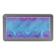 Purple Blue Swirls And Spirals Memory Card Reader (mini) by SpinnyChairDesigns
