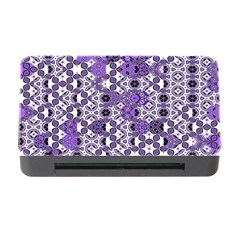 Purple Black Checkered Memory Card Reader With Cf by SpinnyChairDesigns