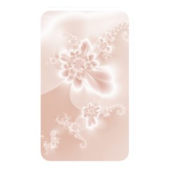 Tan White Floral Print Memory Card Reader (rectangular) by SpinnyChairDesigns