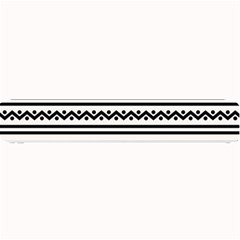 Black And White Aztec Small Bar Mats by tmsartbazaar