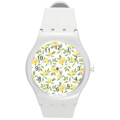 Lemons Round Plastic Sport Watch (m) by Angelandspot
