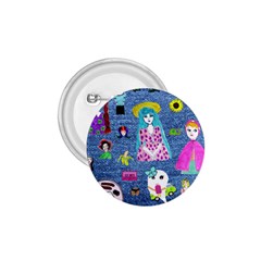 Blue Denim And Drawings 1 75  Buttons by snowwhitegirl