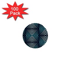 Blue Motif Design 1  Mini Buttons (100 Pack)  by tmsartbazaar