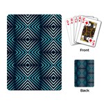 Blue Motif Design Playing Cards Single Design (Rectangle) Back