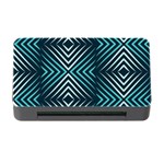 Blue Motif Design Memory Card Reader with CF Front