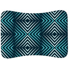 Blue Motif Design Velour Seat Head Rest Cushion by tmsartbazaar
