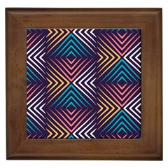 Vintage Motif Design Framed Tile by tmsartbazaar