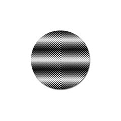 Geometrical Blocks, Rhombus Black And White Pattern Golf Ball Marker (4 Pack) by Casemiro