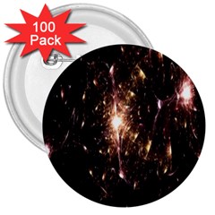 Glowing Sparks 3  Buttons (100 Pack)  by Sparkle