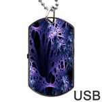 Fractal Web Dog Tag USB Flash (Two Sides) Back