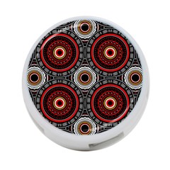 Tribal Aztec Mandala Art 4-port Usb Hub (one Side) by tmsartbazaar