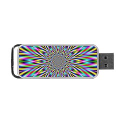 Psychedelic Wormhole Portable Usb Flash (two Sides) by Filthyphil
