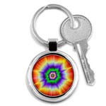 Psychedelic Trance Key Chain (Round) Front