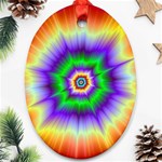 Psychedelic Big Bang Ornament (Oval) Front