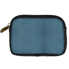 Turquoise Alligator Skin Digital Camera Leather Case by LoolyElzayat