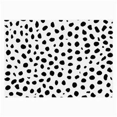Black And White Seamless Cheetah Spots Large Glasses Cloth by LoolyElzayat