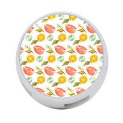 Citrus Gouache Pattern 4-port Usb Hub (one Side) by EvgeniaEsenina