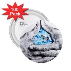 Hands Horse Hand Dream 2 25  Buttons (100 Pack)  by HermanTelo