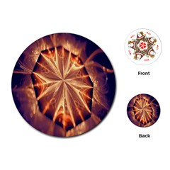Sun Fractal Playing Cards Single Design (round) by Sparkle