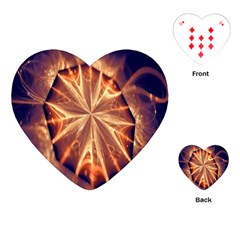 Sun Fractal Playing Cards Single Design (heart) by Sparkle