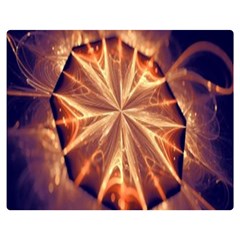 Sun Fractal Double Sided Flano Blanket (medium)  by Sparkle