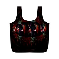 Twist Flower Full Print Recycle Bag (m) by Sparkle