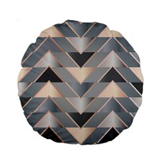 Modern Triangles Standard 15  Premium Round Cushions by LoolyElzayat