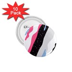 Abstract Space Pattern Design 1.75  Buttons (10 pack) Front