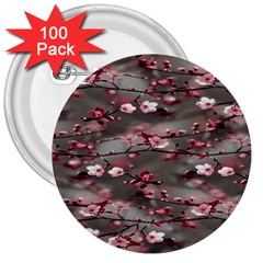 Realflowers 3  Buttons (100 Pack)  by Sparkle