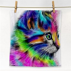 Rainbowcat Face Towel by Sparkle