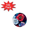 Flowers Pattern 1  Mini Buttons (100 pack)  Front