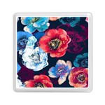 Flowers Pattern Memory Card Reader (Square) Front