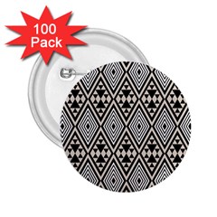 Abstract Boho Style Geometric 2 25  Buttons (100 Pack)  by tmsartbazaar